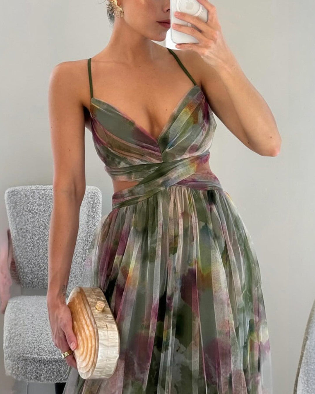 Giselle | Maxi Vestido Urokliwy com Padrão Floral