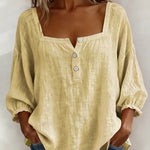 Sherri™ | Blusa elegante com decote quadrado