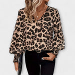 Joana - Blusa Estilosa Leopardo