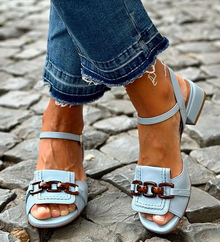 Azzurra | Sandálias Elegância Costeira