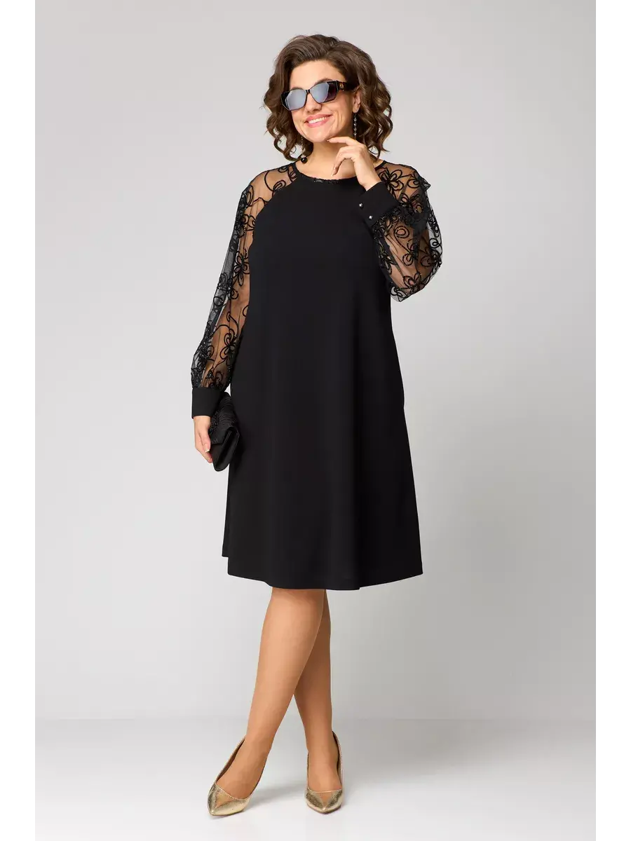 Barbara - Vestido elegante e sensual de renda preta