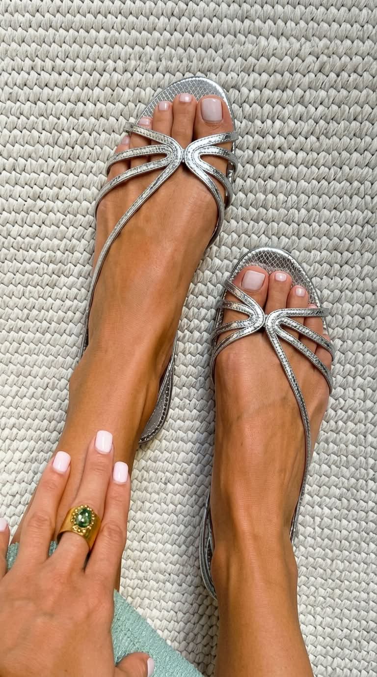 Ginevra | Sandálias Douradas Elegância de Verão