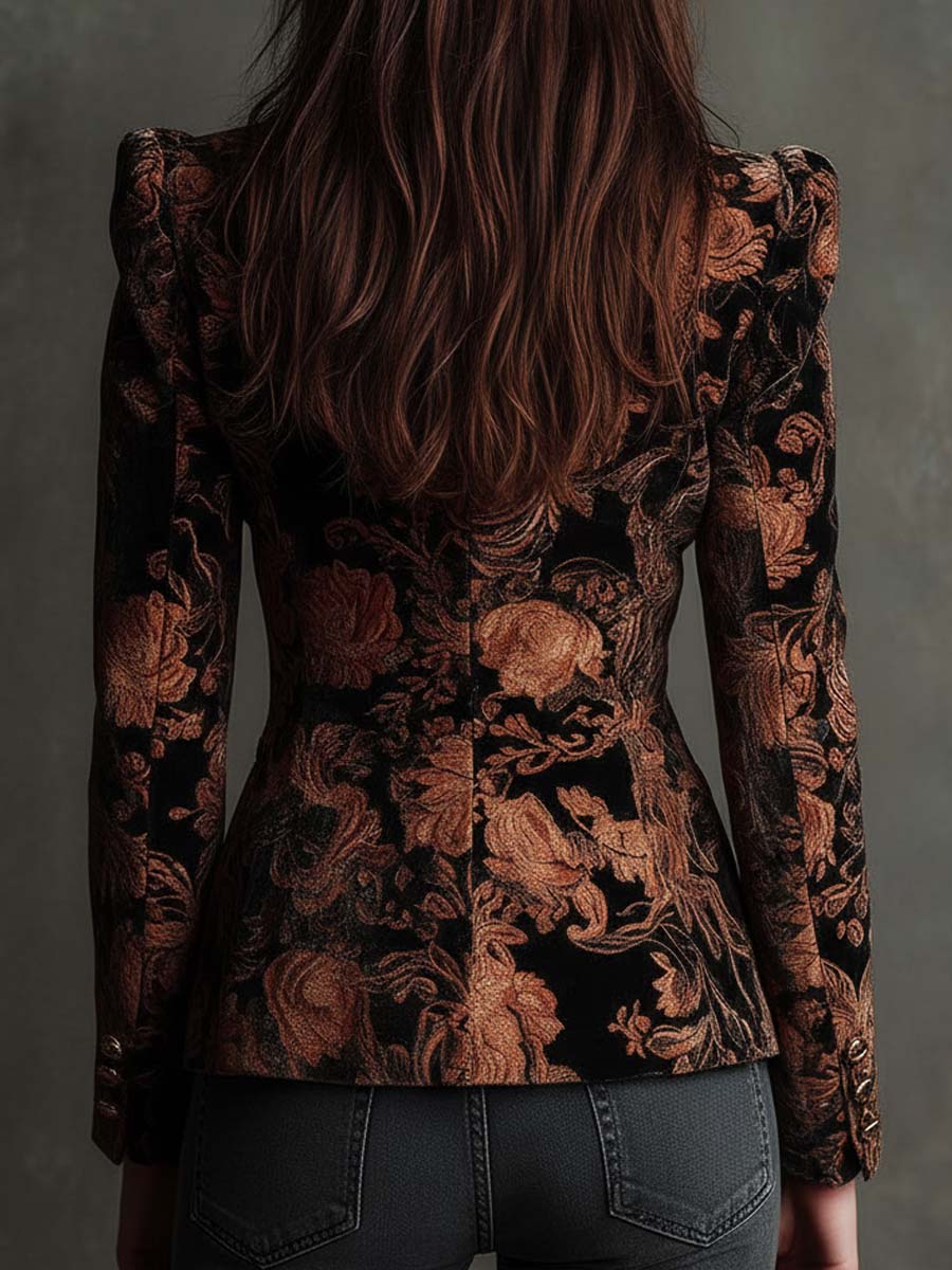 Yvette | Blazer Floral Ornamental Personalizado
