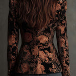 Yvette | Blazer Floral Ornamental Personalizado