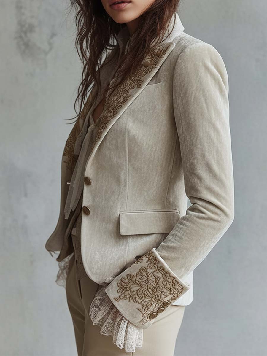 Amberly | Blazer Tailored Bordado