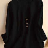 Solénya™ | Blusa de algodão-linho