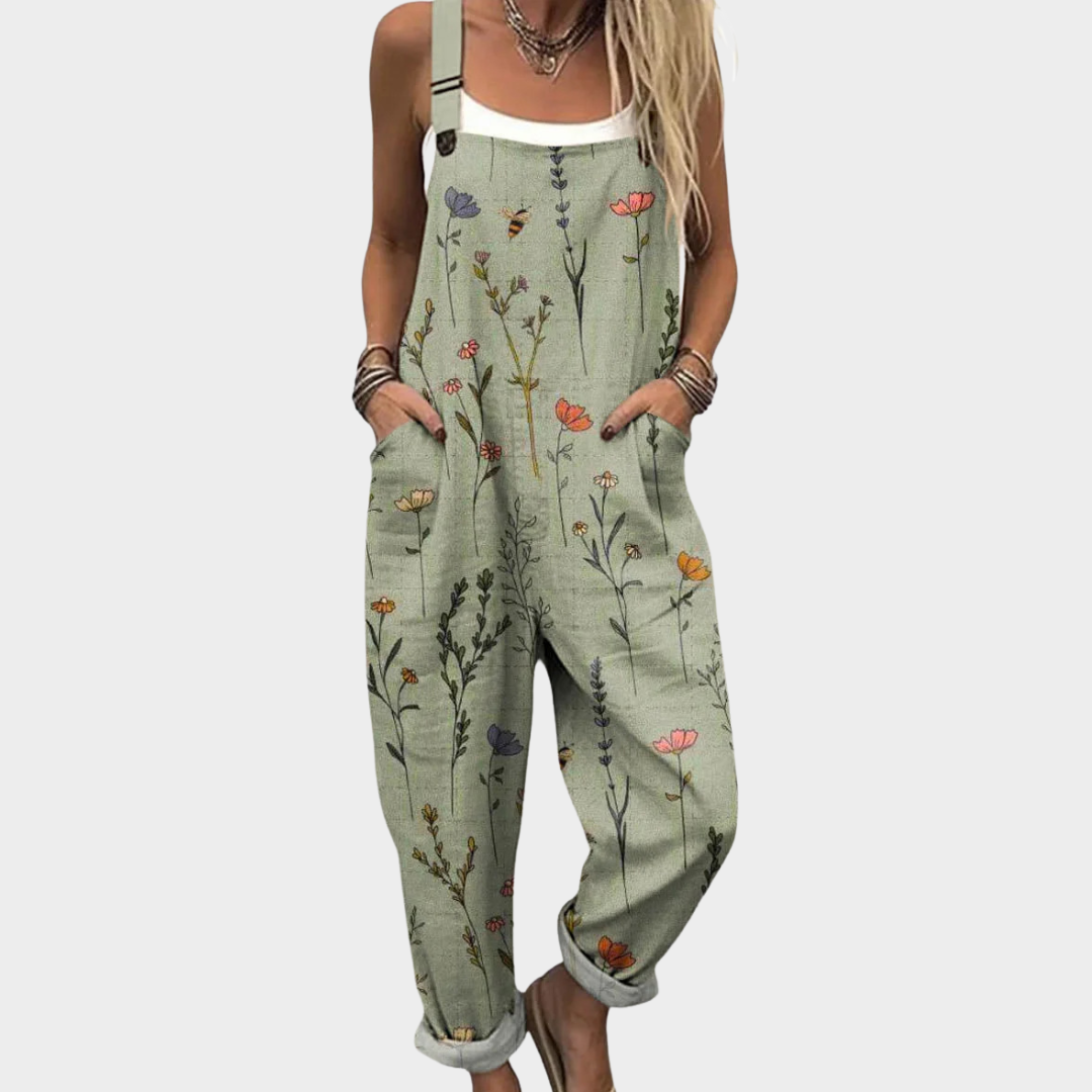 Combinado tuta de trabalho estampada