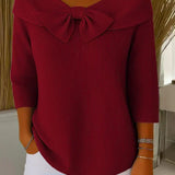 Trinidad | Camisola com Laço e Gola Redonda - 4