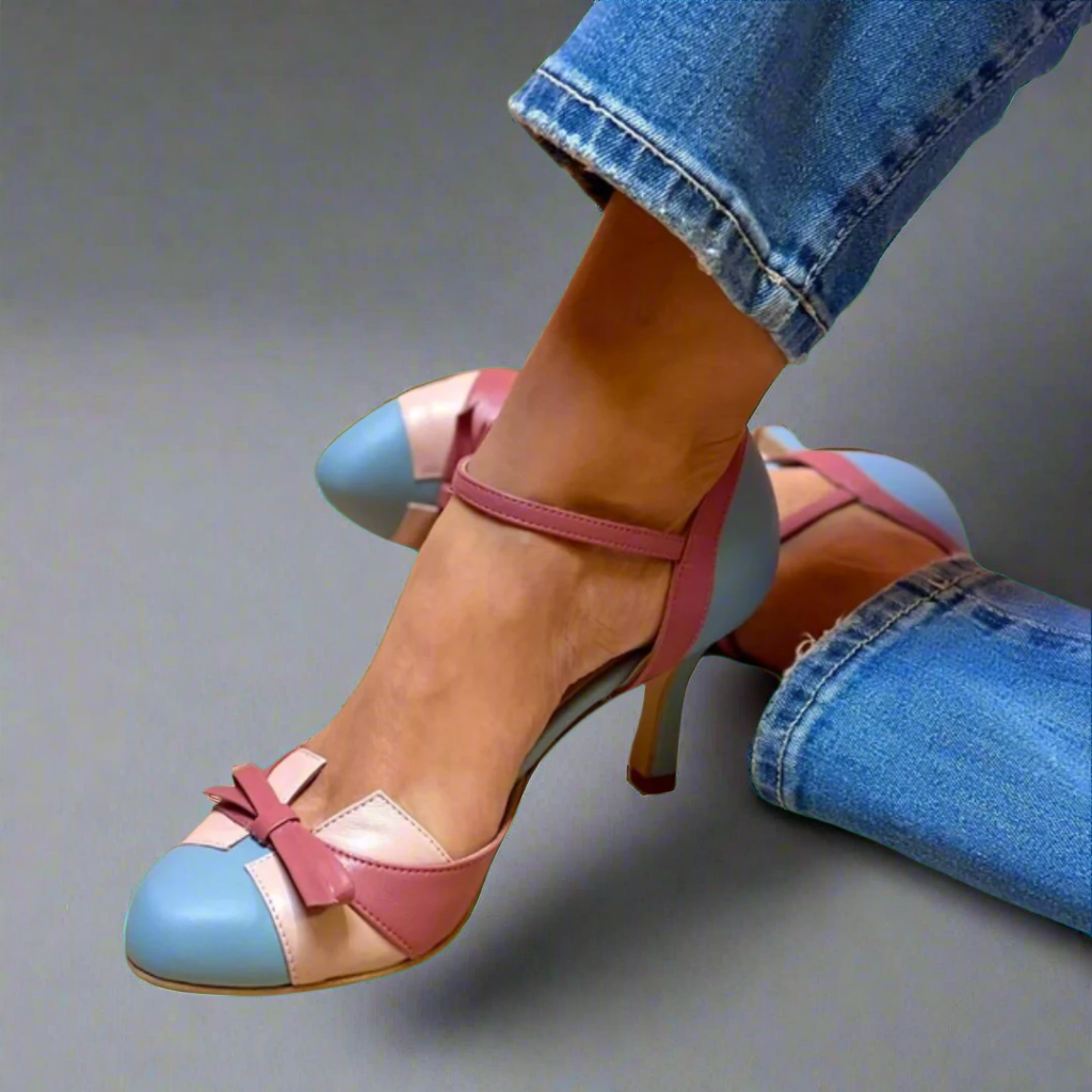 Elisa | Sapatos de salto confortáveis de pele