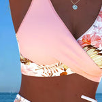 Jolina™ | Bikini de duas peças com estampado floral e contraste