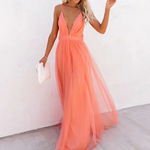 Ginevra | Maxi Vestido Luce Corallo