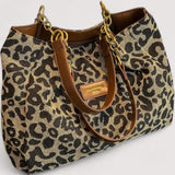 Lévrier – Sacola de Compras em Lona Leopardo
