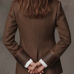 Hollis | Blazer com Painel em Padrão Chevron