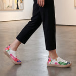 Zara | Slip-On Impresso Artístico & Sola Macia