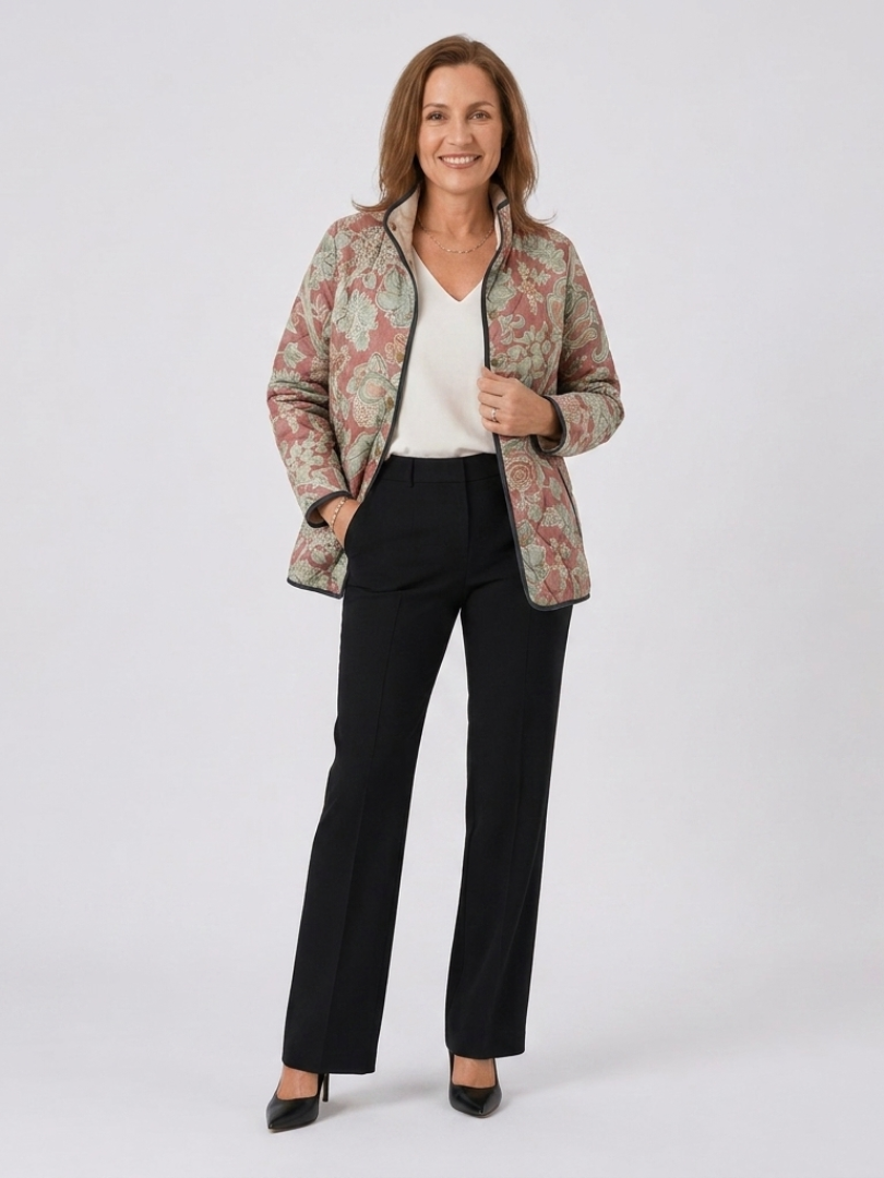 Casaco Acolchoado Damas Terracota Pauline