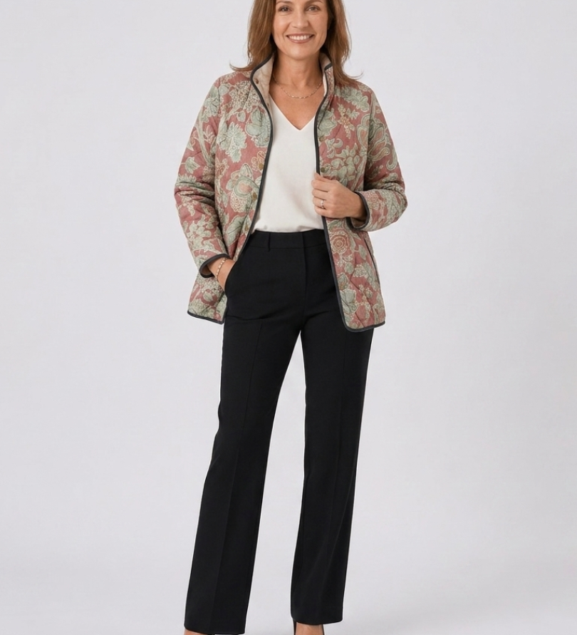 Casaco Acolchoado Damas Terracota Pauline
