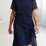 Juliette – Vestido elegante fluido com volantes