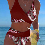ESTER™ | Bikini Contraste Cor Moda Floral