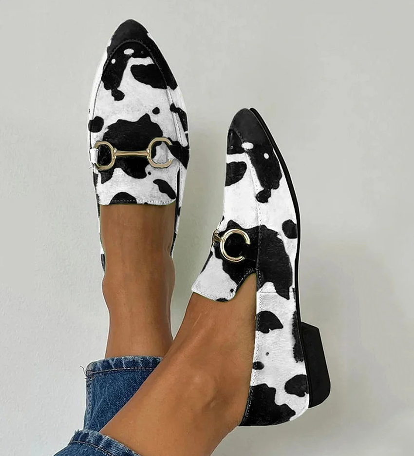 Diana - Mocassim com Detalhe de Fivela Impressa