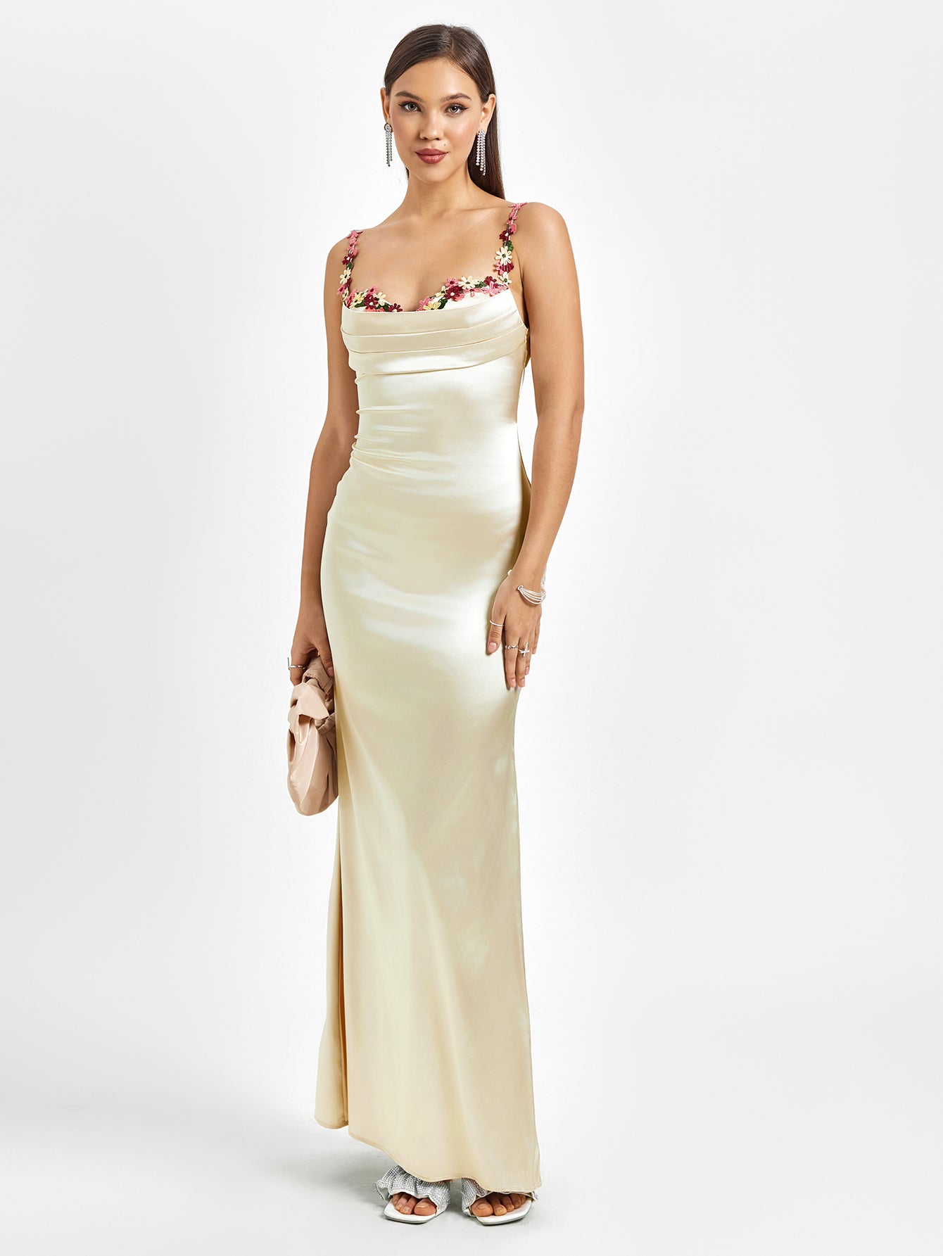 Pixie | Vestido longo em satin