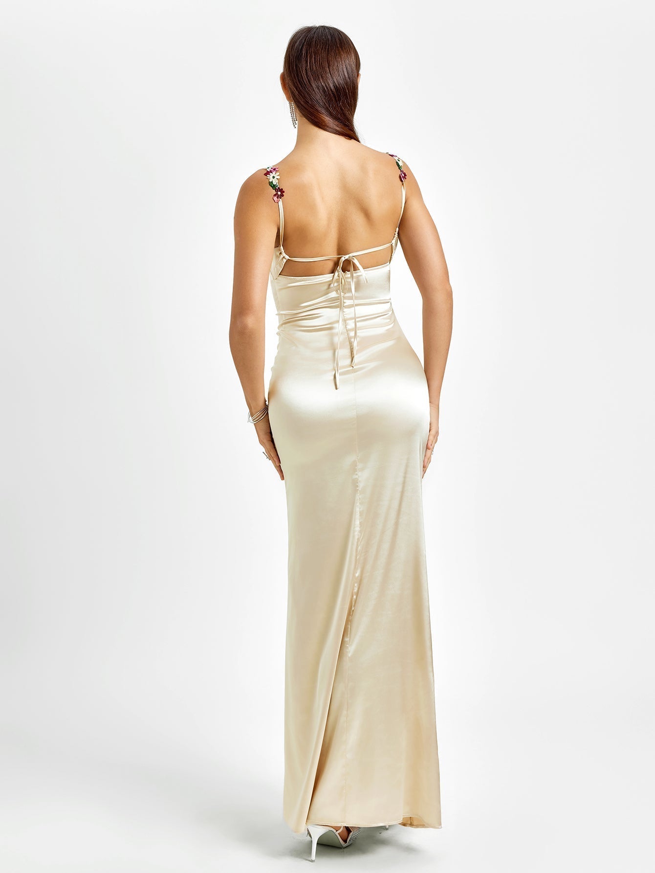 Pixie | Vestido longo em satin