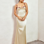 Pixie | Vestido longo em satin