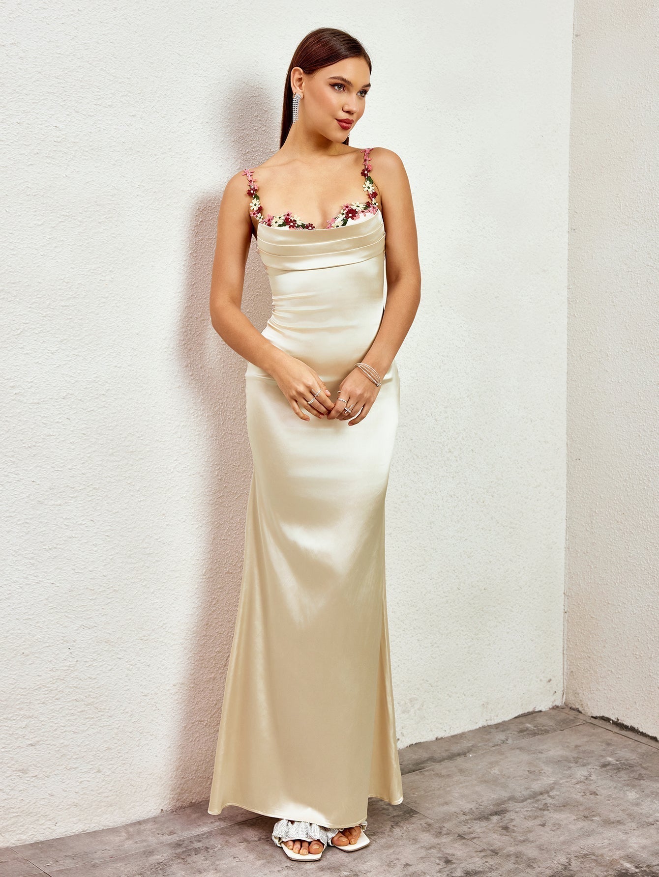 Pixie | Vestido longo em satin