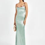 Pixie | Vestido longo em satin