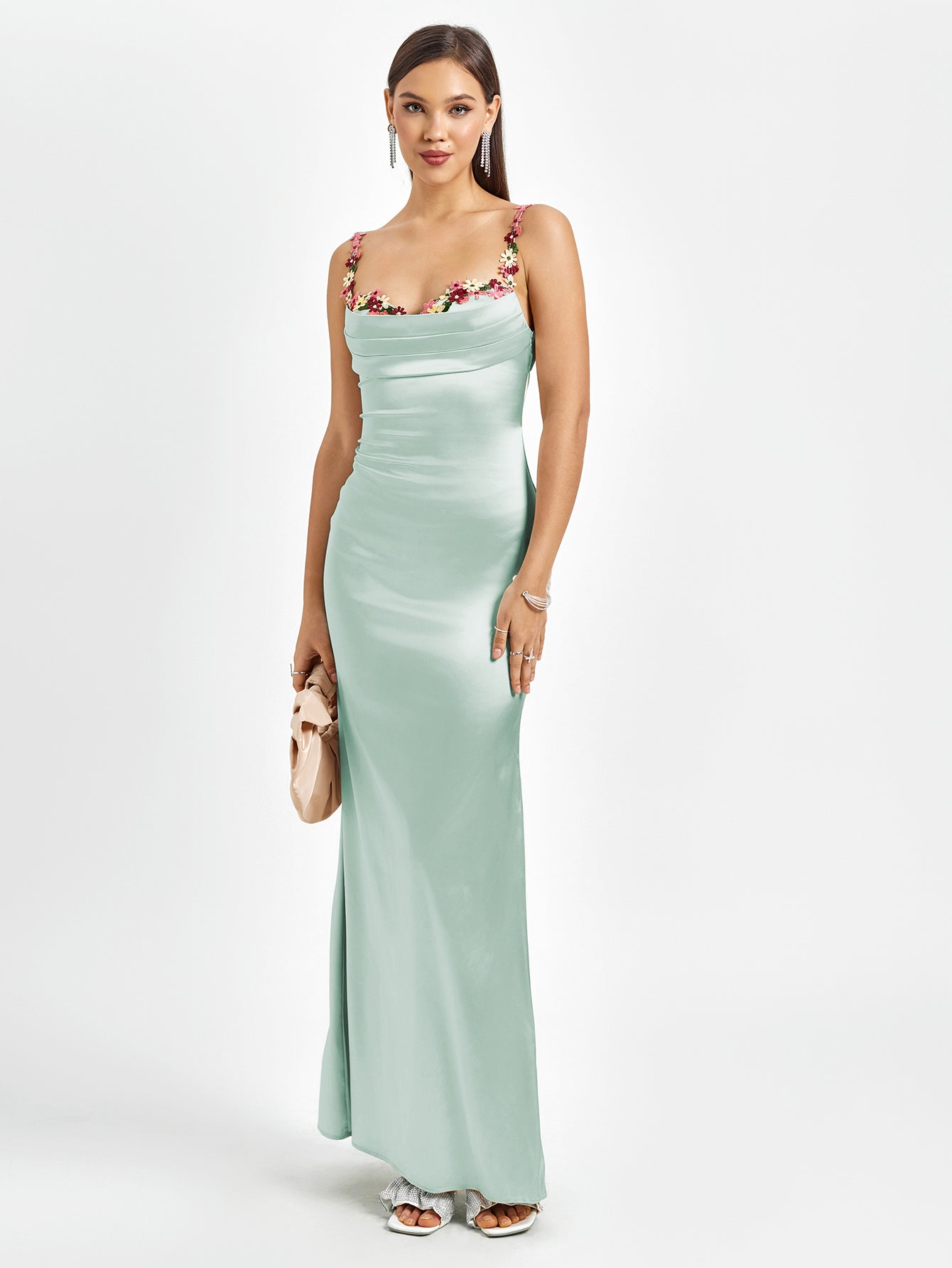 Pixie | Vestido longo em satin