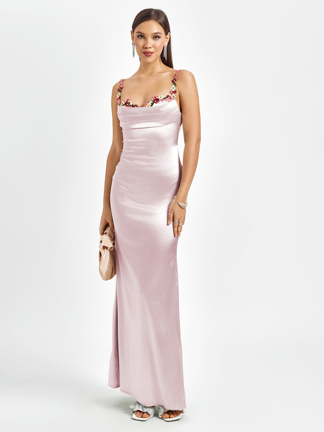 Pixie | Vestido longo em satin