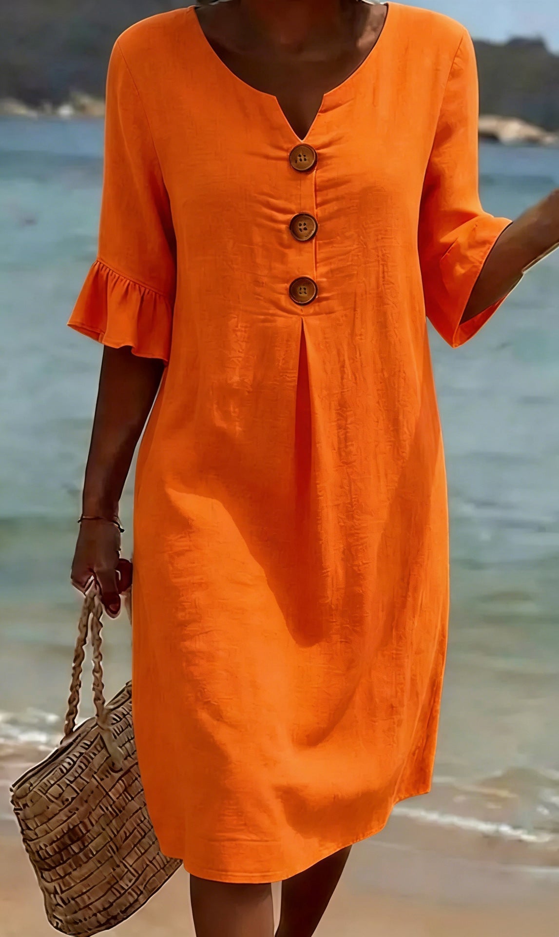 Vestido informal de mulher.