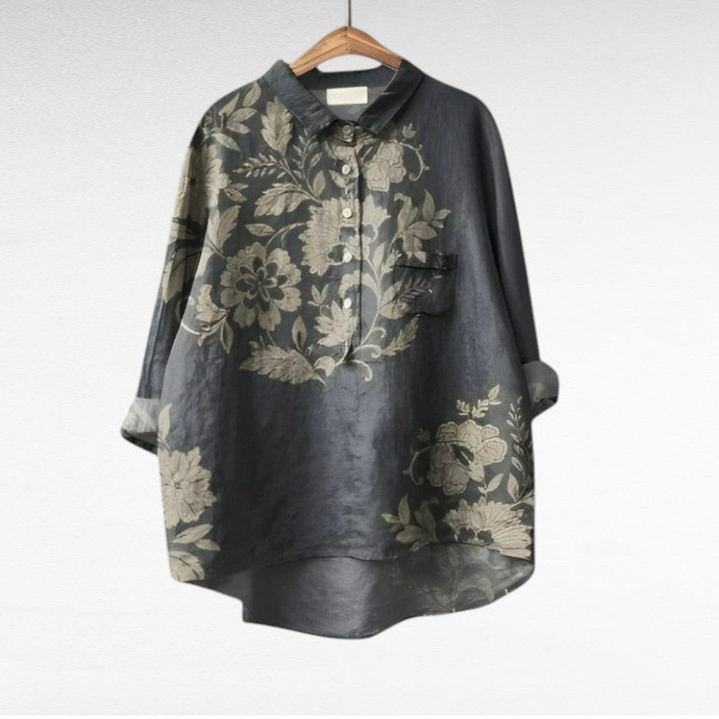 Celeste | Blusa de Linho Elegante para o Verão