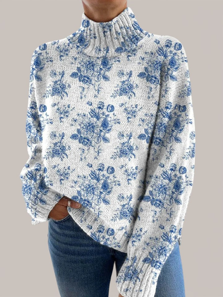 Milka | Sous-pull floral artístico