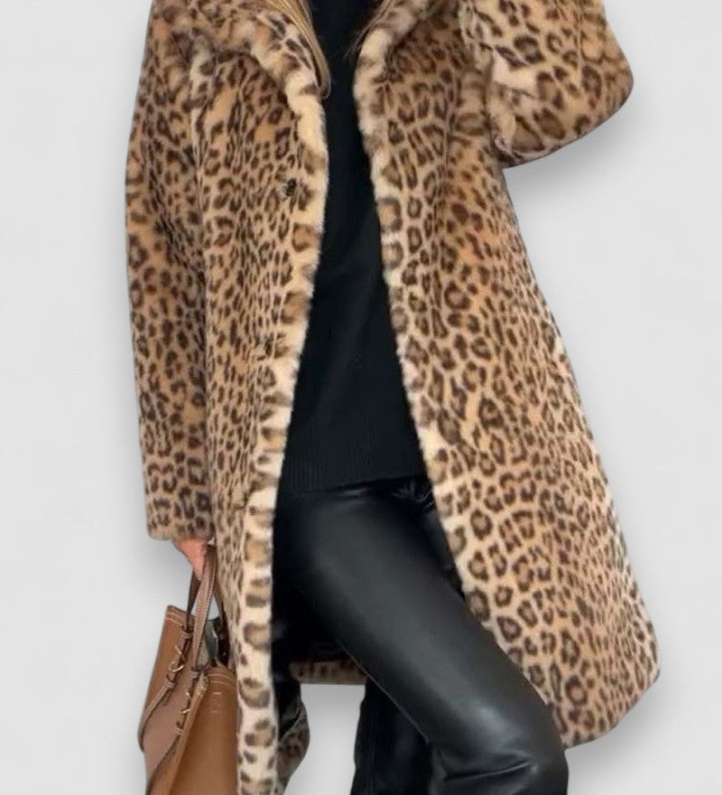Leia - Casaco Comprido Leopardo