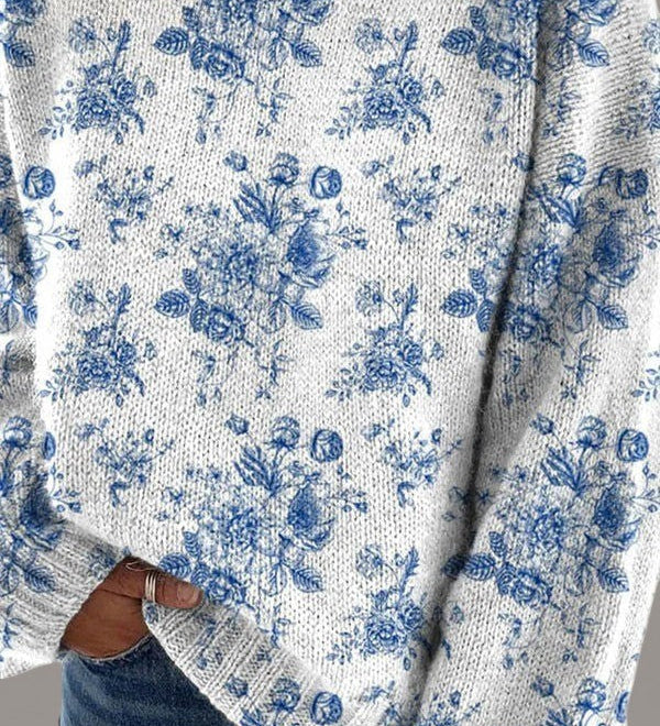Milka | Sous-pull floral artístico