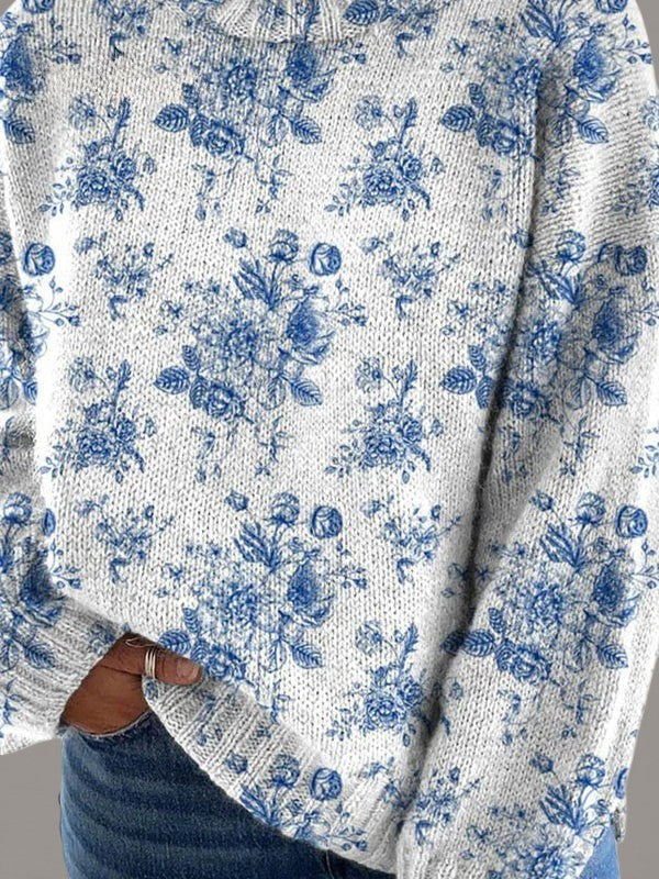Milka | Sous-pull floral artístico