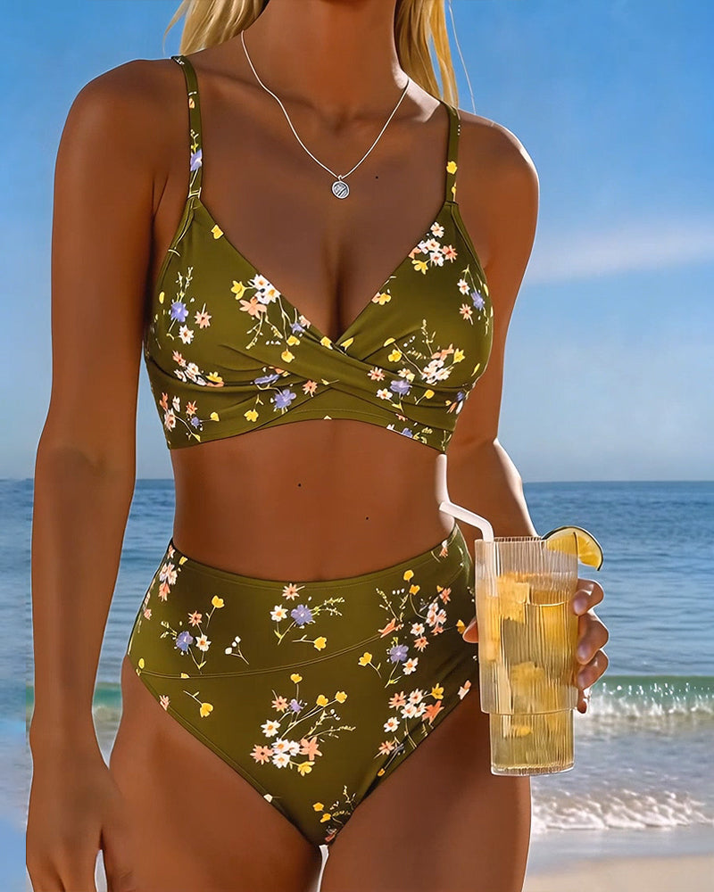 ROMINA™ | Bikini Sexy Entrecruzado Impresso Floral