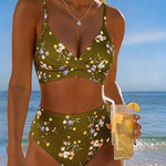 ROMINA™ | Bikini Sexy Entrecruzado Impresso Floral