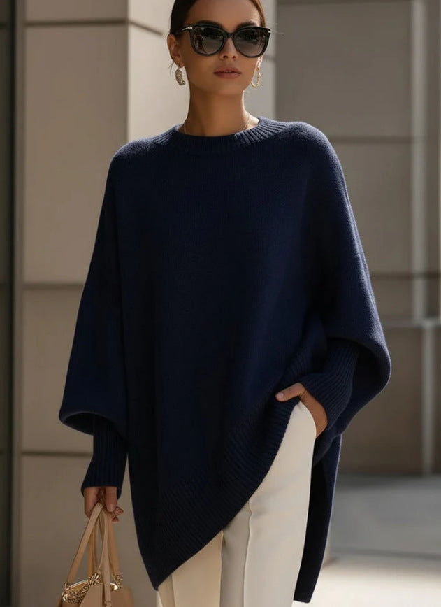 Livia – Sweater poncho oversized suave