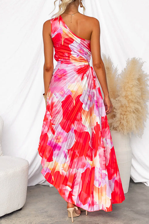 Yanira | Vestido Plissado com Uma Alça