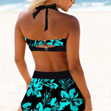 Josefa™ | Fato de banho de cintura alta com estampado floral