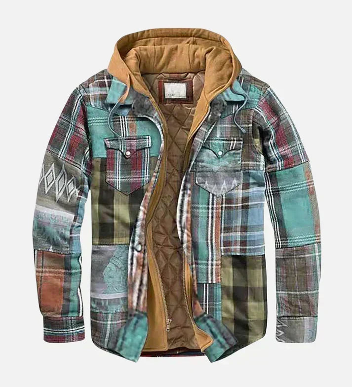 Varel | Casaco patchwork xadrez