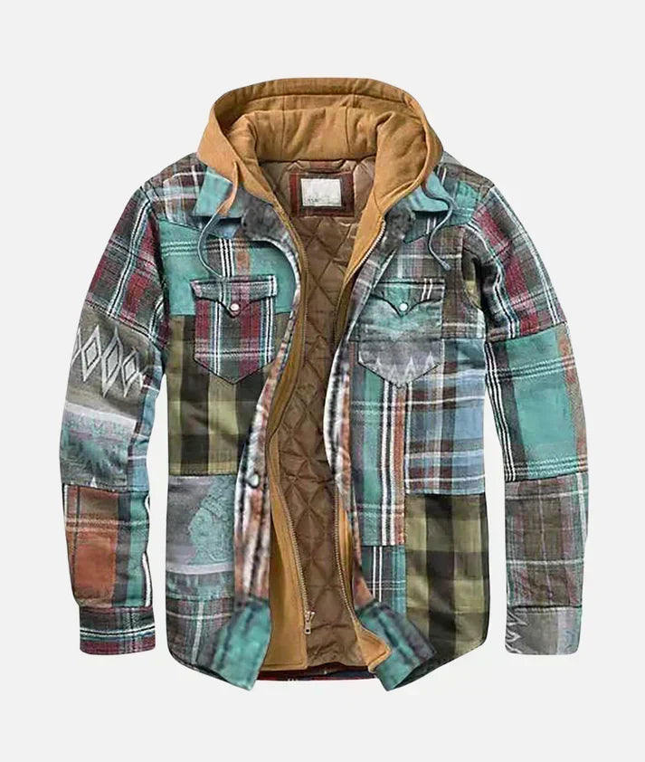 Varel | Casaco patchwork xadrez