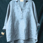Andrea | Blusa de Linho Elegante para o Verão