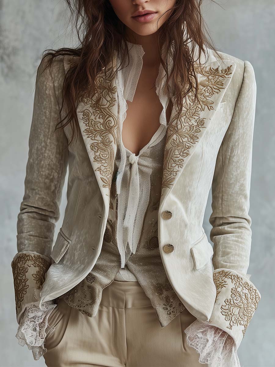 Amberly | Blazer Tailored Bordado