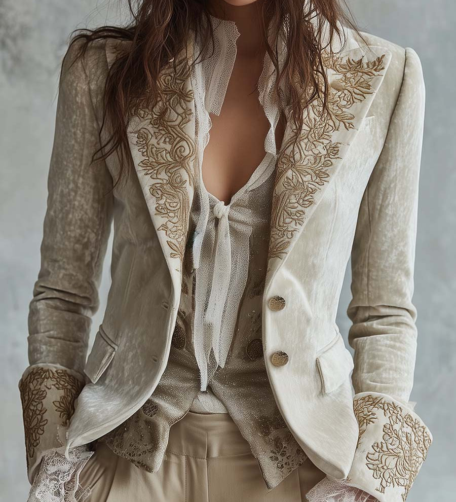 Amberly | Blazer Tailored Bordado