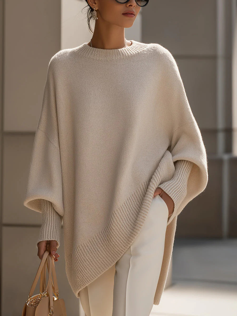 Livia – Sweater poncho oversized suave