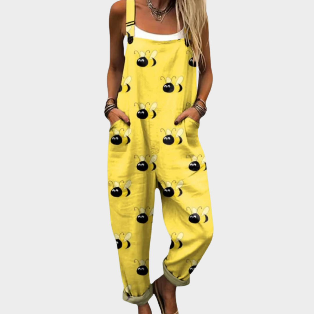 Macacão de trabalho estampado