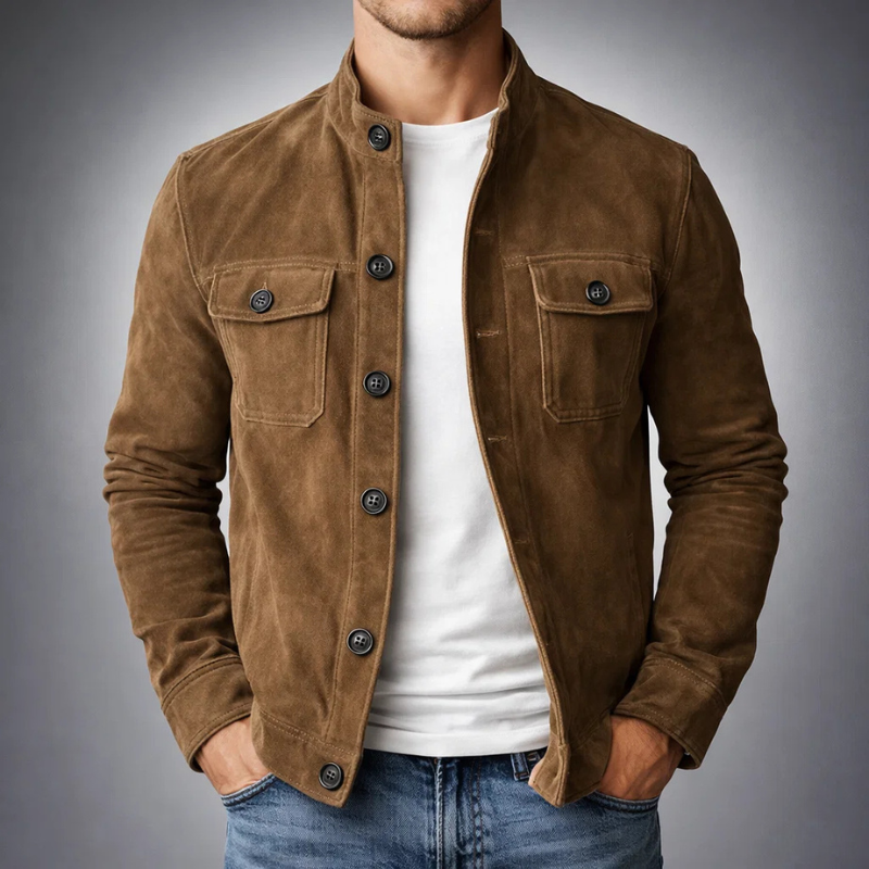 Tommaso | Bomber em Camurça Premium