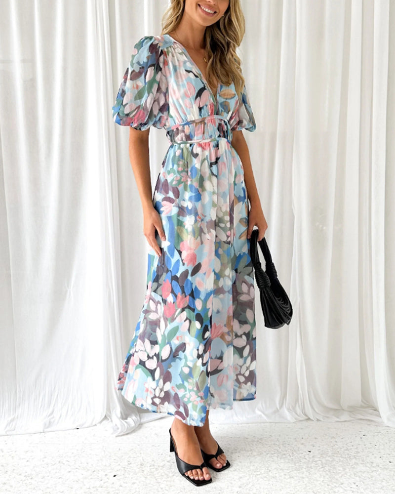 Celine | Vestido Feminino com Padrão Floral